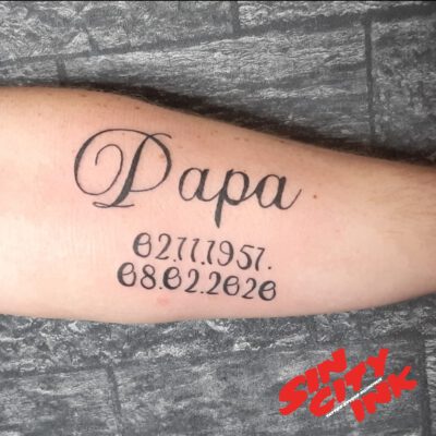 Papa mit Datum